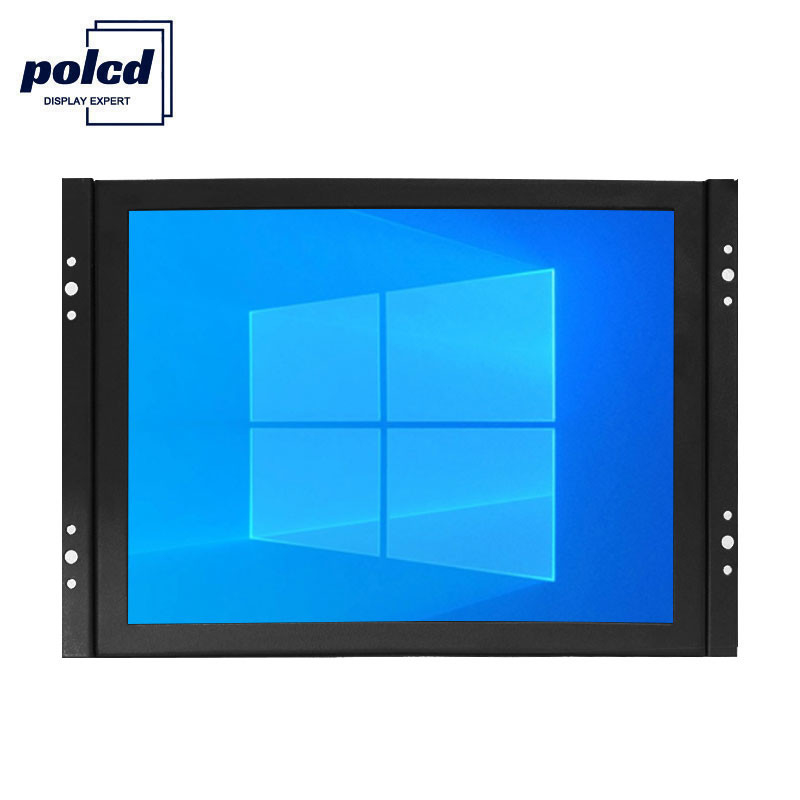 Polcd는 8인치 IPS 패널 금속 케이스 산업용 LCD 모니터 오픈 프레임을 사용자 정의합니다.