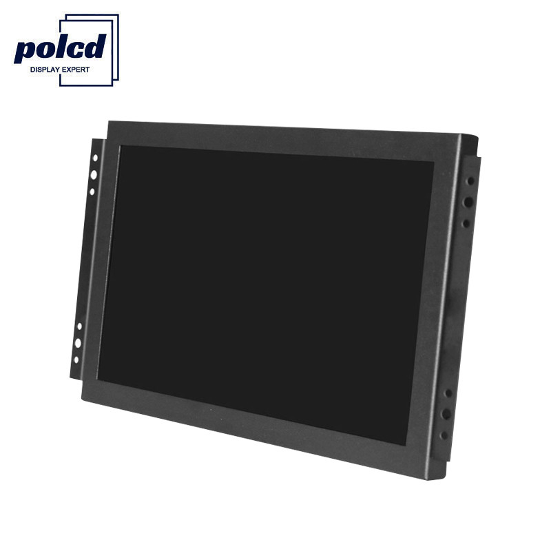 Polcd 10 인치 터치스크린 TFT 감시자, HDMI VGA LED 산업 LCD 감시자 열린 구조