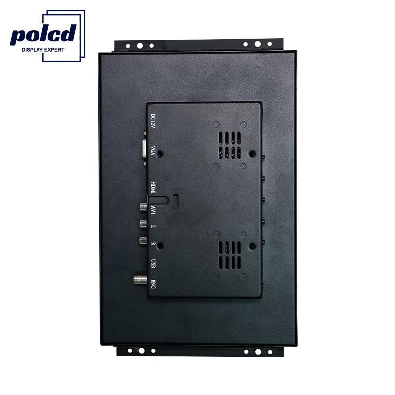 Polcd 10 인치 터치스크린 TFT 감시자, HDMI VGA LED 산업 LCD 감시자 열린 구조
