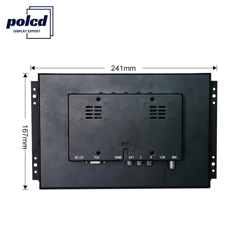 Polcd 10.4 인치 산업을 위한 관례 LCD 발광 다이오드 표시 VGA 열린 구조 감시자