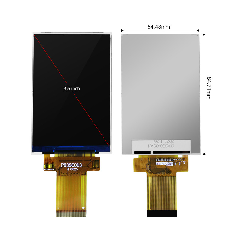 Polcd 320x480 Spi 광고 방송을 위한 3.5 인치 LCD 표시판 450cd/m2