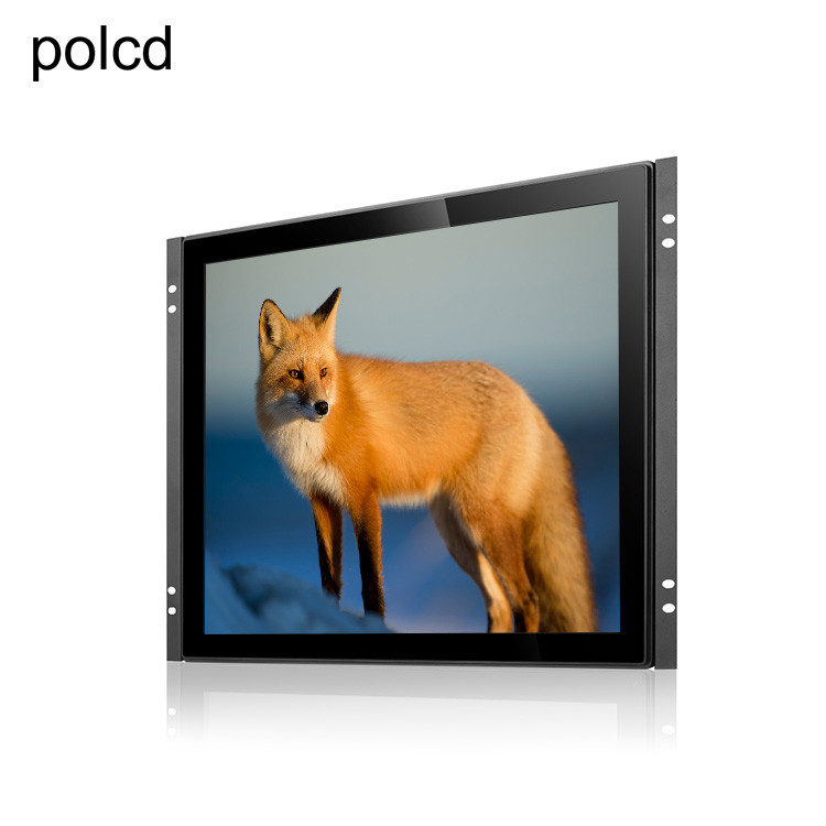 Polcd 산업 15 인치 열린 구조 LCD 감시자 순수한 ​​편평한 전기 용량 터치스크린
