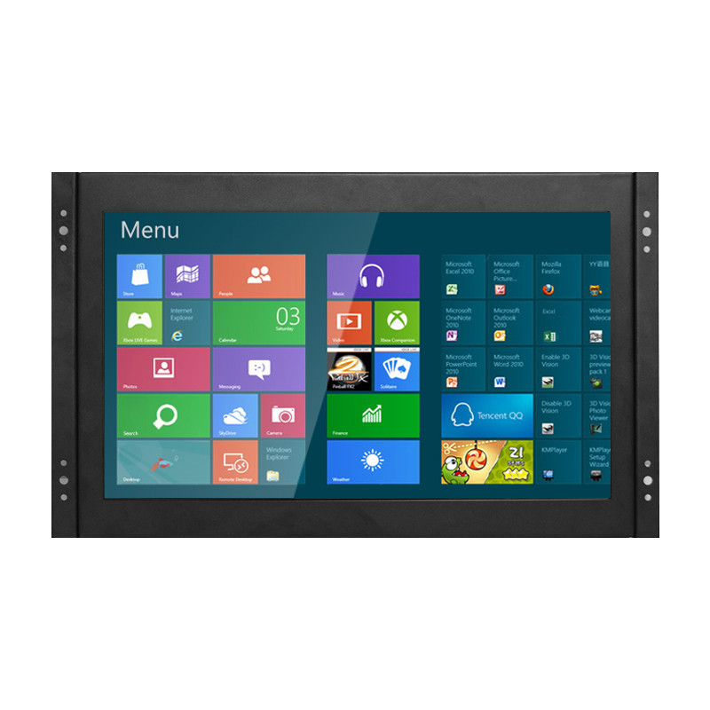 Polcd 13.3 인치 금속 케이스 산업용 LCD 모니터 오픈 프레임 터치 스크린 VGA HDMI