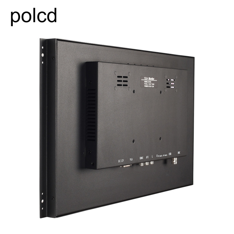 폴크드 금속 벽은 내장된 15.6 인치당 LCD 모니터 인더스트리얼 IPS HDMI VGA 포트를 탑재했습니다