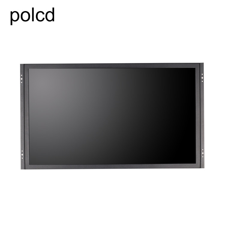 산업적 폴크드 21.5 인치 LCD 모니터 터치 스크린 순수한 평평한 금속 알루미늄 케이스