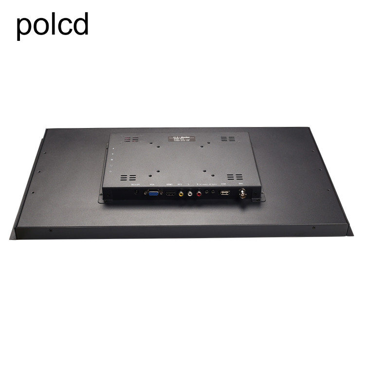 산업적 폴크드 21.5 인치 LCD 모니터 터치 스크린 순수한 평평한 금속 알루미늄 케이스