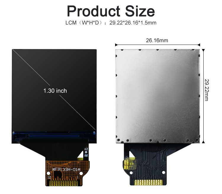 스마트 워치를 위한 ST7789V IC TFT LCD 터치 스크린 240*240 전체 보기