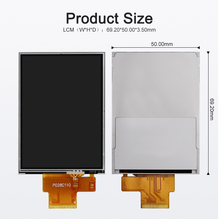 Polcd 260 Nit 240x320 Lcd 2.8 인치 ST7789V 터치 패널 Lcd 4 와이어 SPI