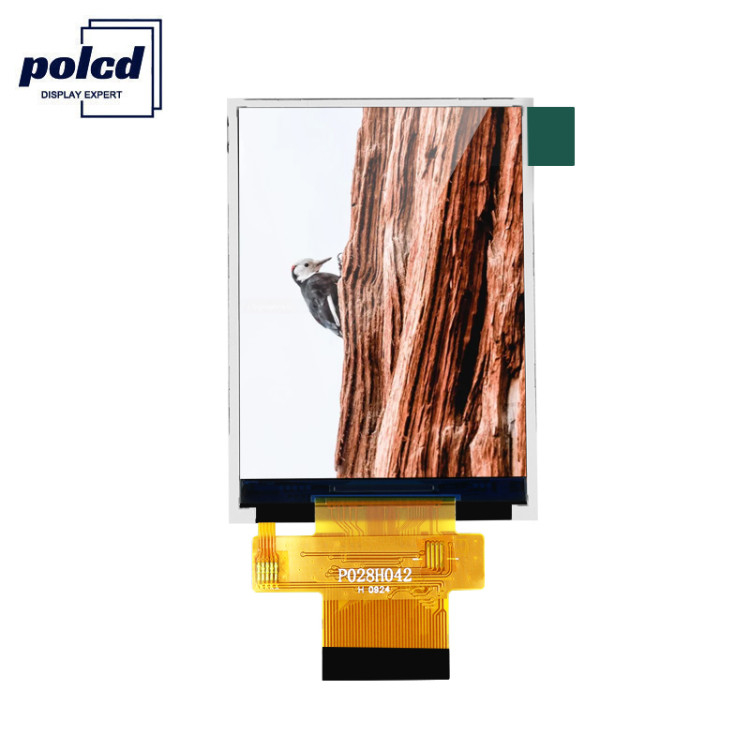 Polcd MCU 8 비트 2.8 Lcd 모듈 57.6Mm 터치 스크린 디스플레이 모듈 12 0'CLOCK