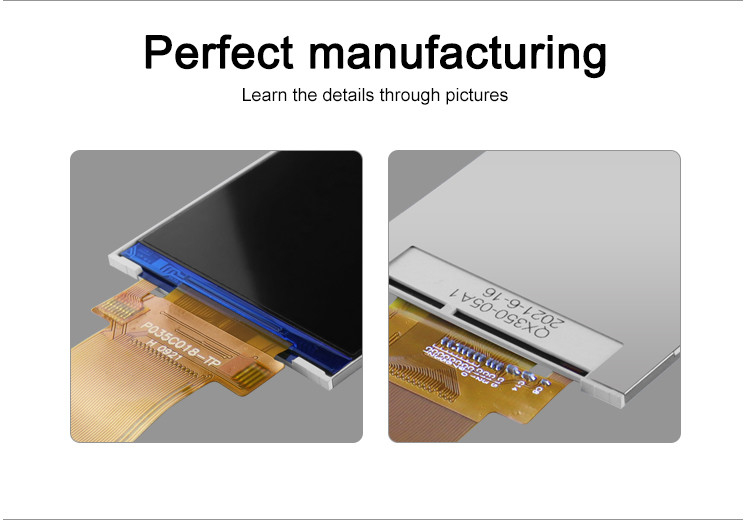 3.5인치 LCD 패널 모듈 320x480 RGB Spi 인터페이스 풀 컬러 Tft Lcm 디스플레이 Polcd