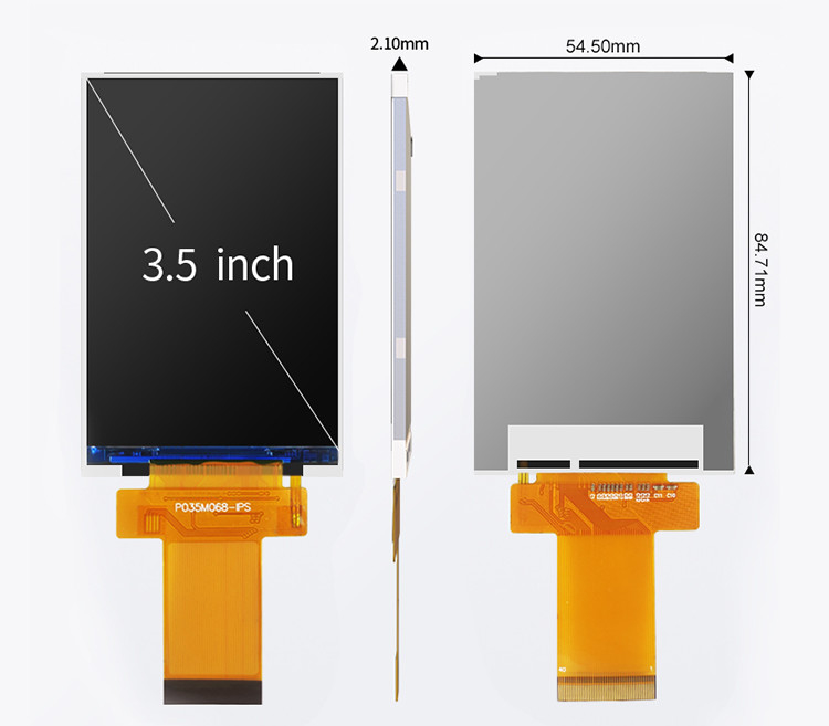 Ili9488 Tft 터치 스크린 Polcd 3.5 인치 LCD 모듈 320x480 Ips 뷰 앵글 RGB 인터페이스