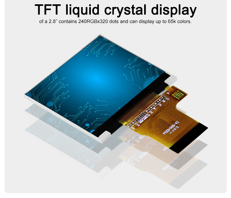 Polcd 컬러 262K 2.31 인치 평면 화면 300 Nit 320x240 tft 디스플레이 LCD