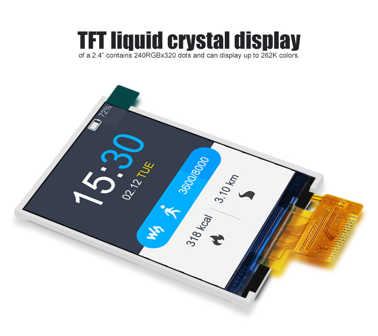 Polcd ST7789V2 HD TFT 디스플레이 RoHS 2.4 Tft Spi 240x320 3 와이어 2 라인