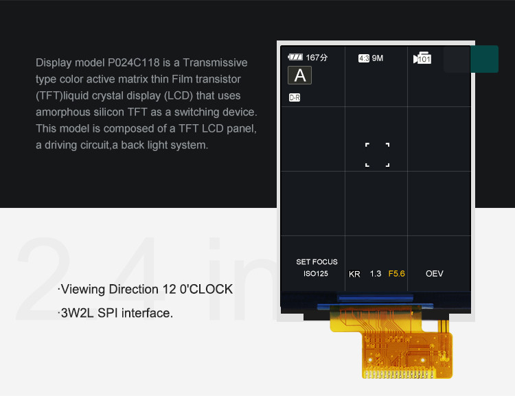 Polcd ST7789V2 HD TFT 디스플레이 RoHS 2.4 Tft Spi 240x320 3 와이어 2 라인