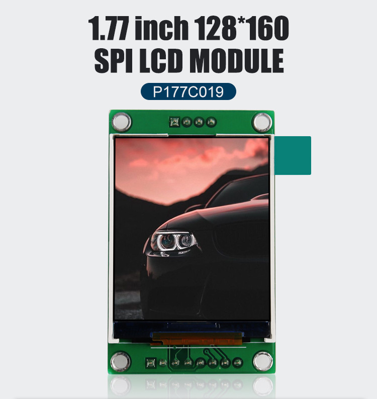 Polcd ST7262 1.77 인치 24비트 LCD 128X160 TFT 터치 스크린 300 Nit