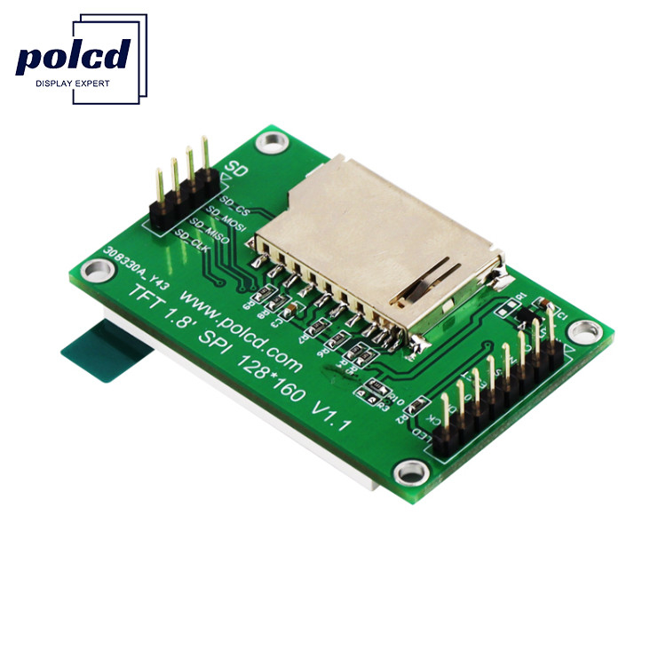 Polcd ST7262 1.77 인치 24비트 LCD 128X160 TFT 터치 스크린 300 Nit