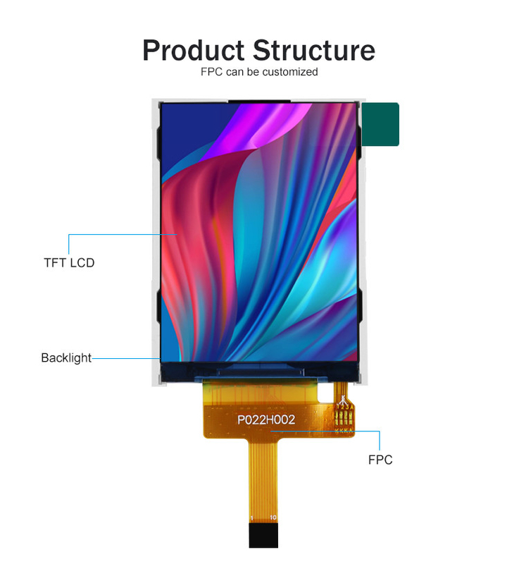 Polcd 44.64mm 터치 스크린 디스플레이 모듈 2.2 인치 Tft Spi 240x320 라즈베리 파이