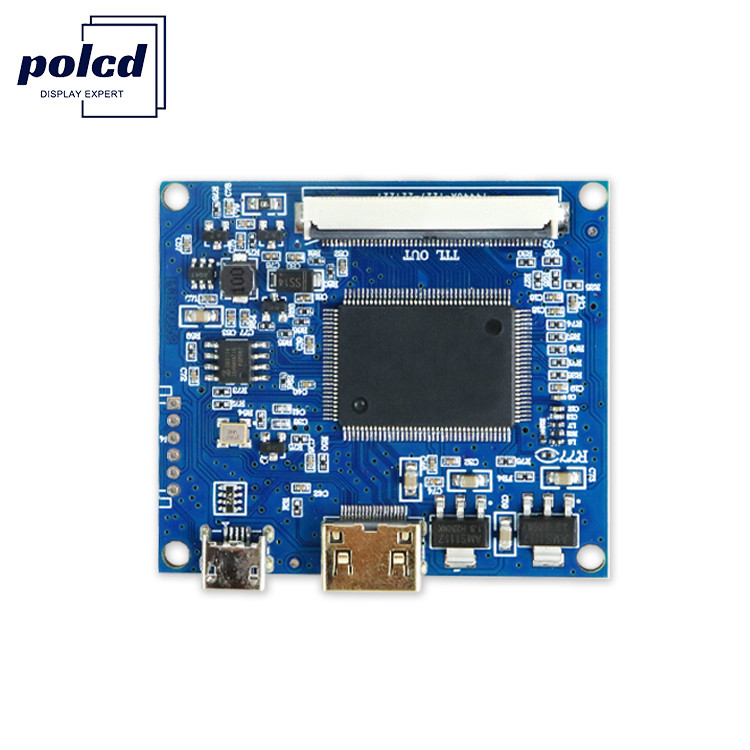 VGA Polcd 유니버설 LCD 컨트롤러 보드 맞춤형 TTL RGB 40 핀 50 핀 FPC