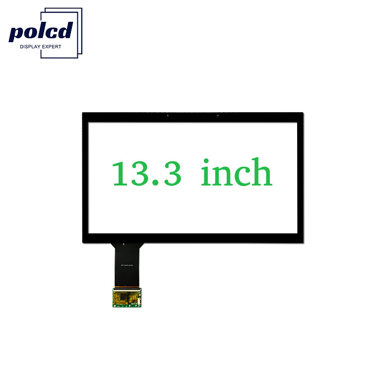Polcd 13.3 인치 유리 멀티 포인트 터치 패널 방수 CTP ILI2511 GG 용량 터치 스크린