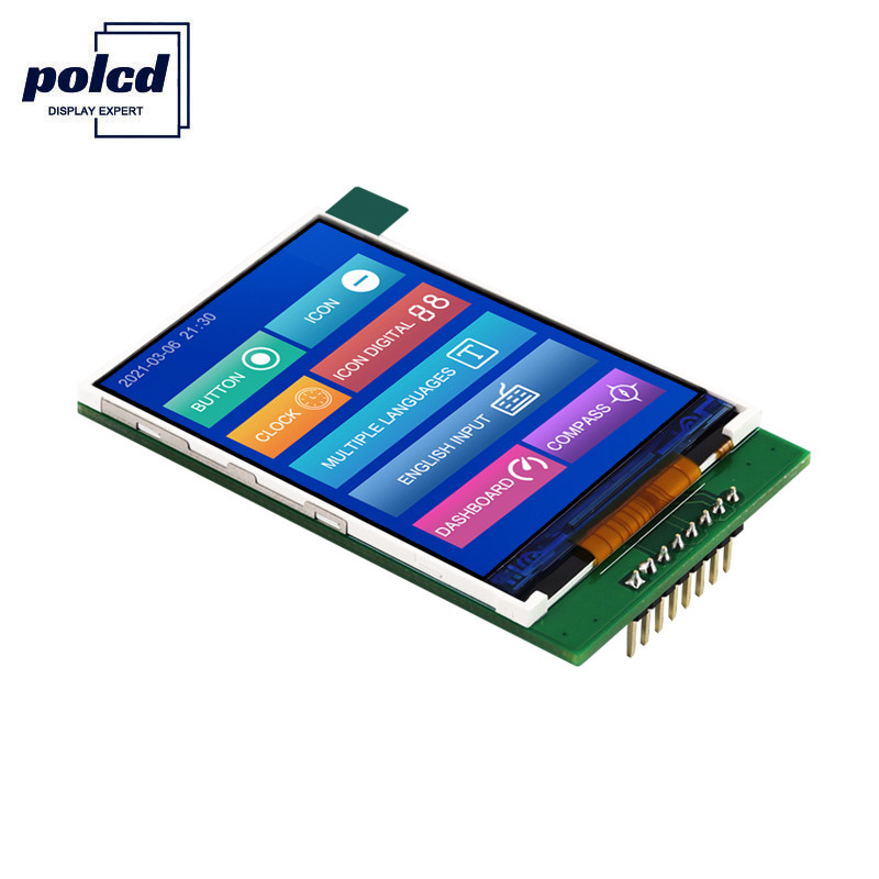 Polcd 4 와이어 SPI Tft LCD 2.4 인치 240X320 터치 스크린 LCD PCB 보드와 함께