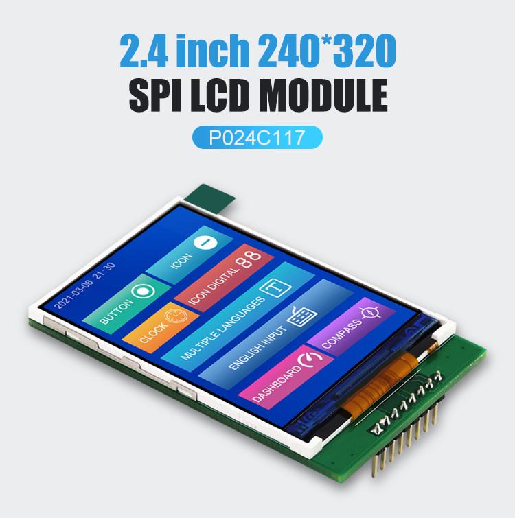 Polcd RoHS 색깔 262K Lcd Tft 2.4 인치 ST7789V2 Tft 터치 패널