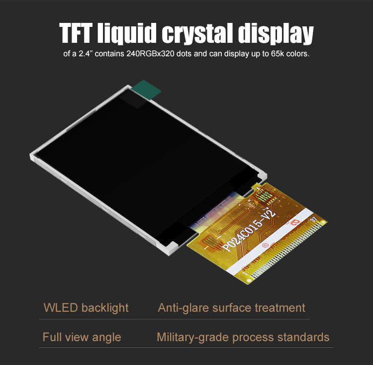 Polcd ILI9341V TFT LCD 모듈 2.4 인치 Tft Spi 240x320 8080 MCU 8비트