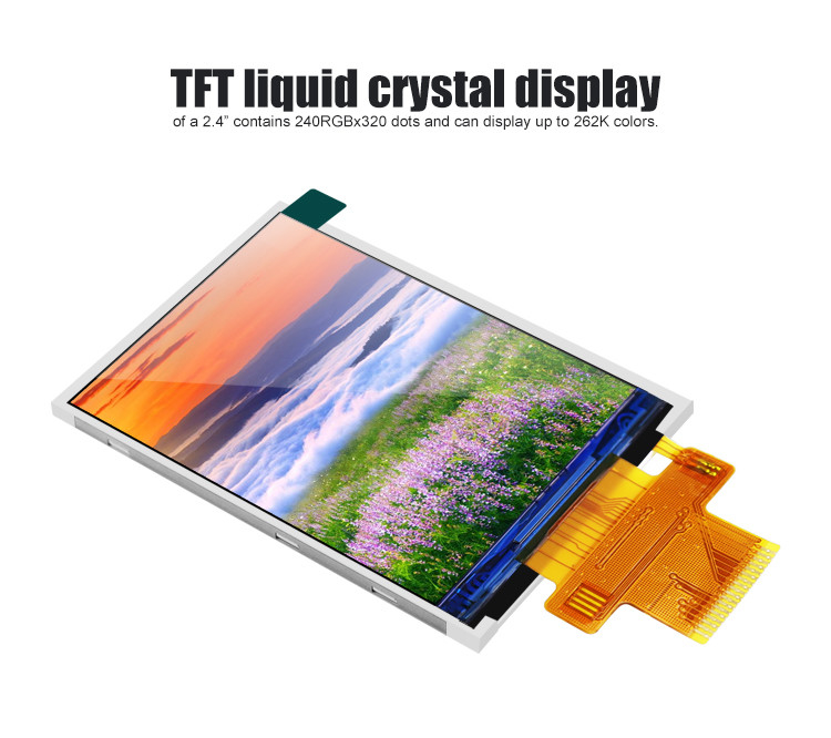 Polcd ST7789V2 2.4 Tft 디스플레이 색상 262K TFT LCD 모듈 48.96mm
