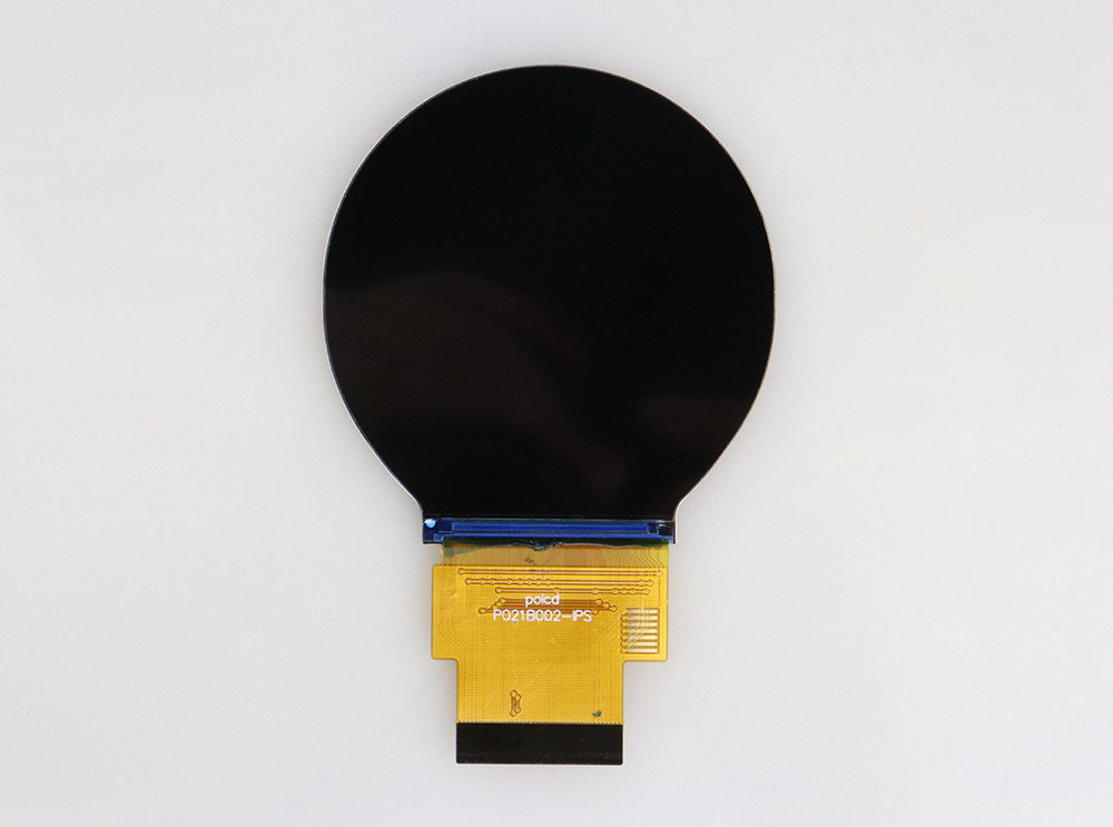 Polcd 2.1 인치 480x480 작은 원형 원형 화면 패널 SPI RGB 인터페이스 원형 TFT LCD 디스플레이