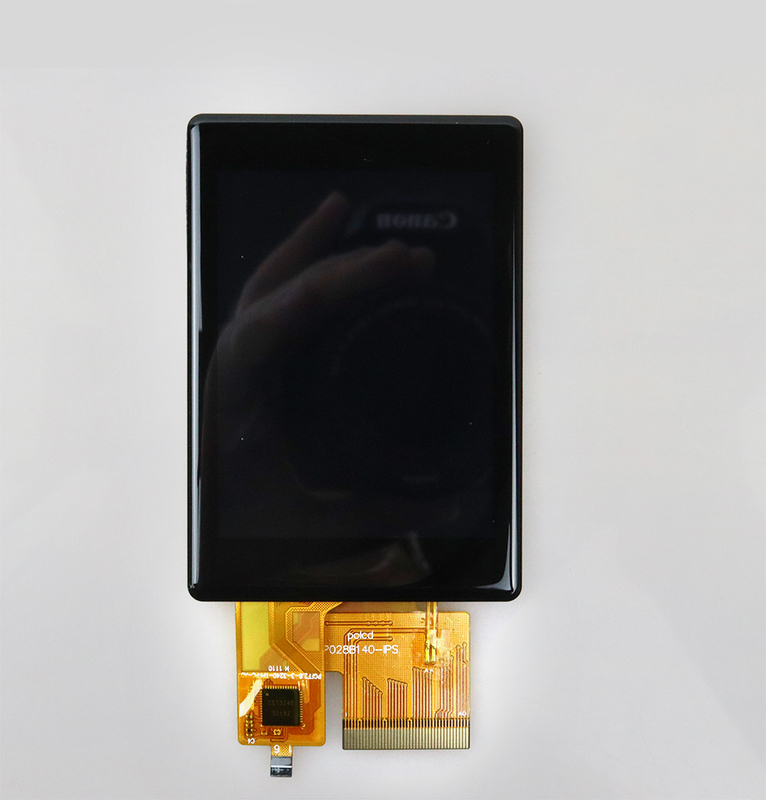 Polcd 고 밝기 500nit 2.8 인치 LCD 화면 240x320 IPS 모든 조망 각 CTP 용량 터치 TFT 디스플레이