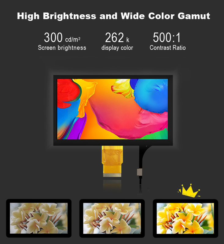 Polcd 7' Tft LCD 패널 800x480 용량 터치 스크린 RGB 인터페이스 7 인치 LCD 모듈 디스플레이