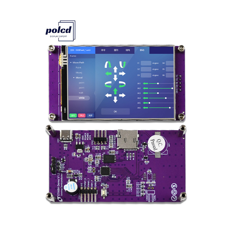 Polcd 3.5 인치 시리즈 포트 명령어 화면 LCD 모듈 TFT 디스플레이 HMI 터치 화면