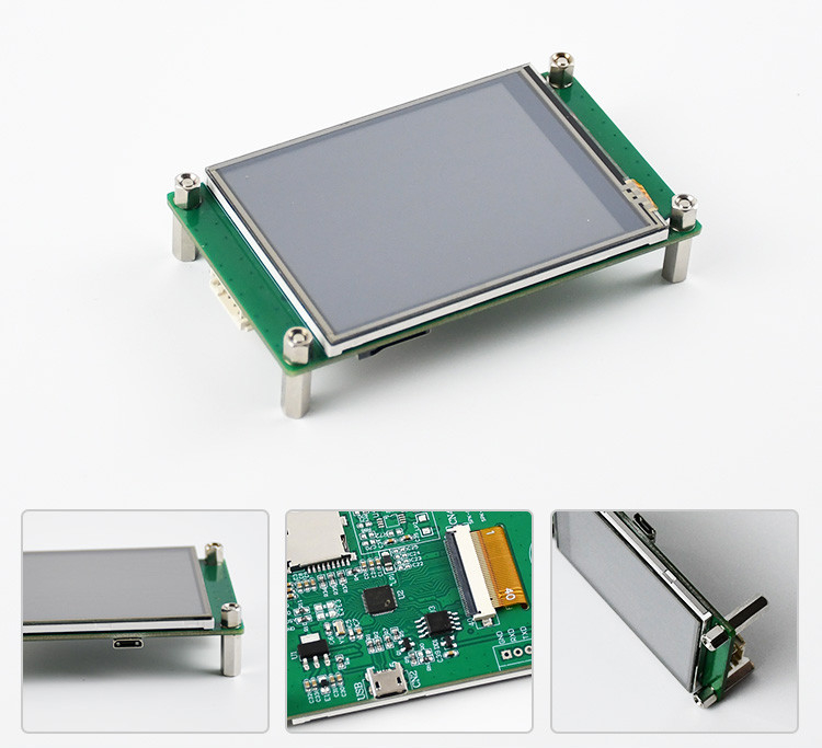 Polcd 2.8 인치 TFT LCD 디스플레이 모듈 240x320 산업 일련 포트 HMI 화면