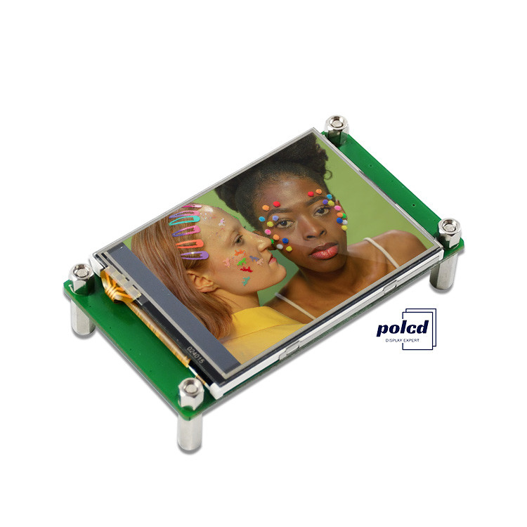Polcd 2.8 인치 TFT LCD 디스플레이 모듈 240x320 산업 일련 포트 HMI 화면