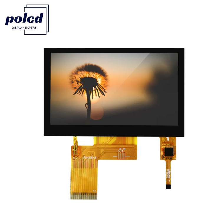 Polcd ST7262E43 4.3 인치 Tft LCD 디스플레이 280 Nit LCD 터치 패널 800X480