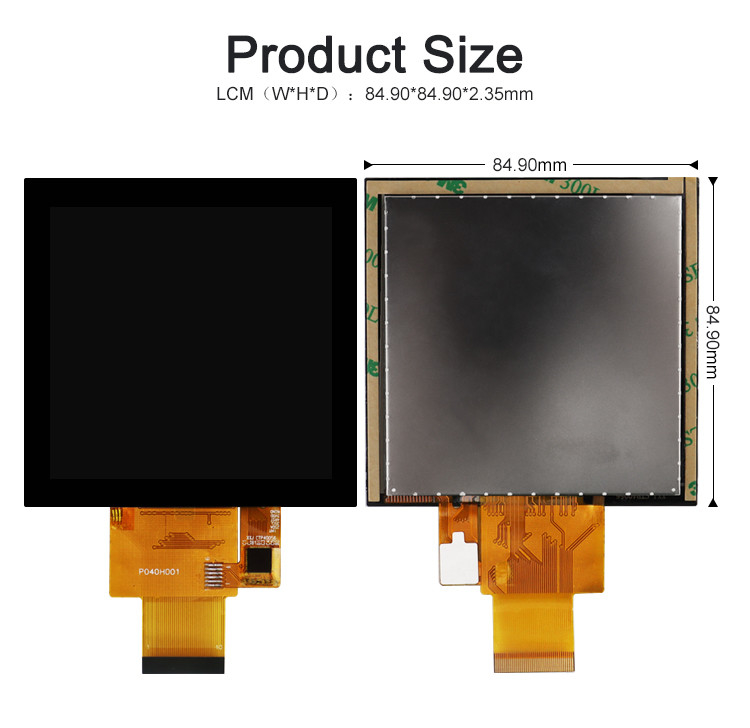 Polcd 4인치 LCD 패널 480*480 IPS LCD 디스플레이 고 밝기 RGB 인터페이스 TFT LCD 모듈