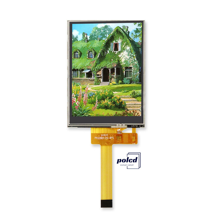 Polcd 작은 2.8 인치 240x320 14pin RTP 저항 터치 패널 SPI 인터페이스 ST7789V 2.8 