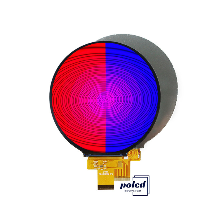 Polcd 작은 크기의 둥근 LCD 화면 4인치 720x720 픽셀 4선 MIPI 인터페이스 풀 컬러 디스플레이