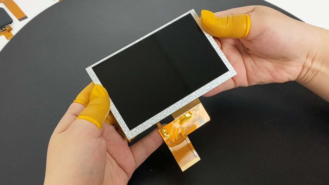 Polcd 5.0 인치 TFT LCD 패널 800*480 해상도 500nits RGB 인터페이스 5