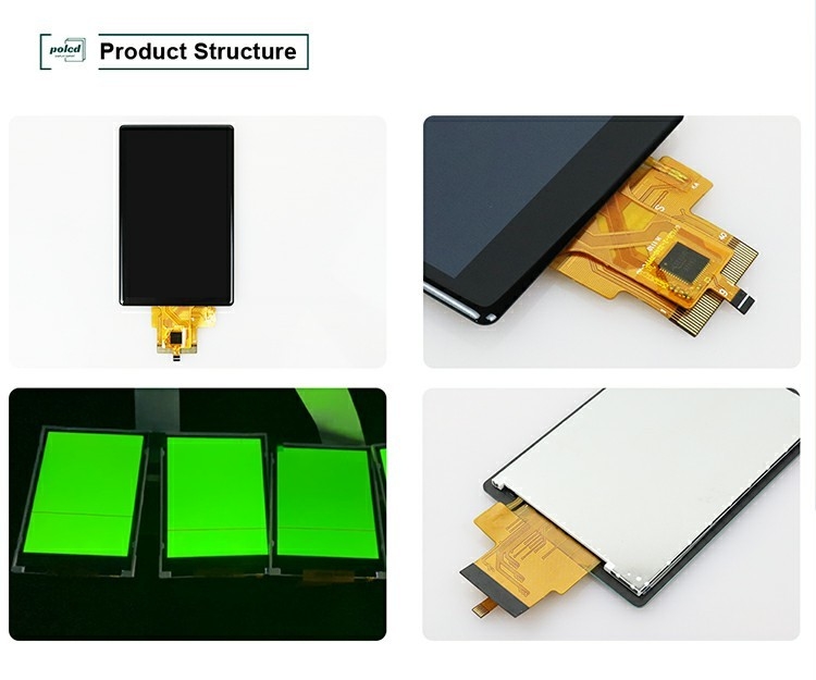 Polcd 커스텀 3.5 인치 320x480 용량 터치 패널 500nit ST7796U IPS Tft LCD 디스플레이 모듈