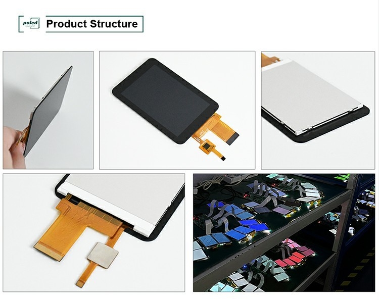 Polcd 고 밝기 3.5 인치 작은 TFT LCD 디스플레이 30pin 320*480 용량 터치 스크린