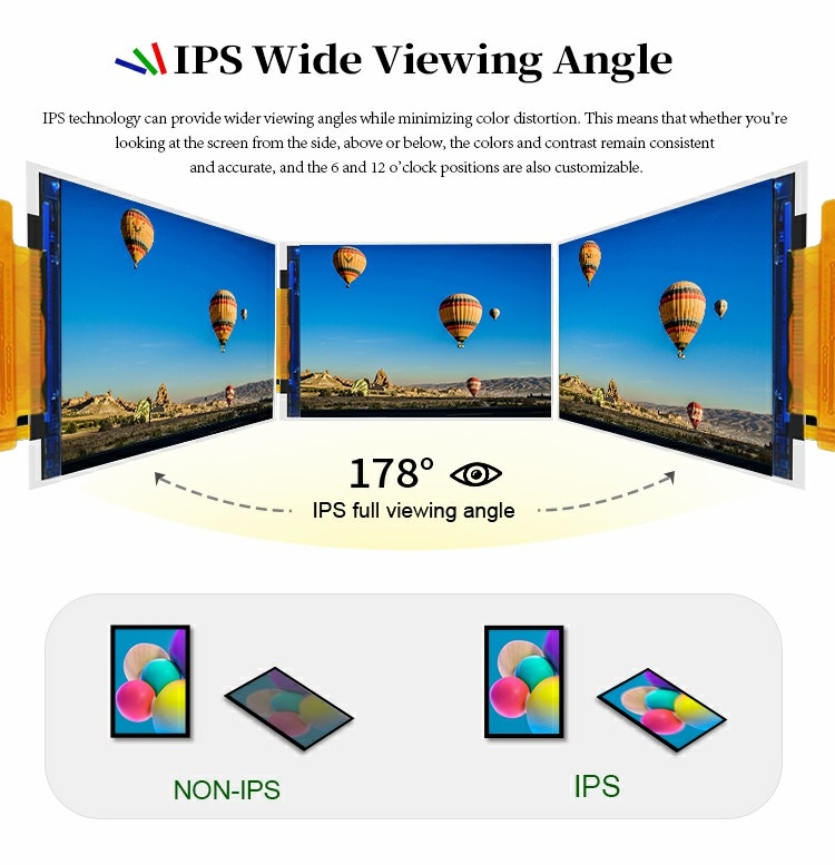 Polcd 풀 뷰 앵글 4 인치 480*800 st7701s RGB 인터페이스 IPS 3.97 인치 TFT LCD 모듈