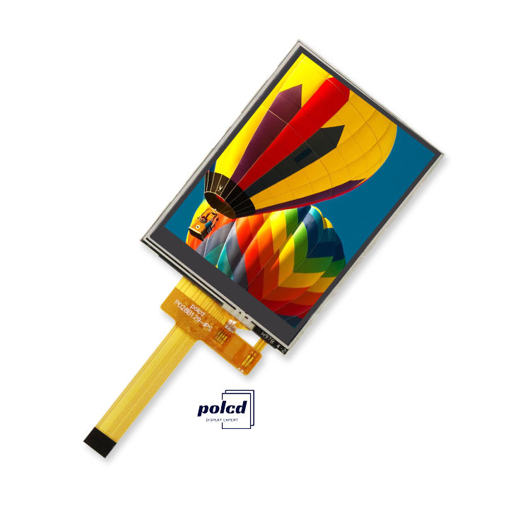 Polcd 2.8 인치 FPC 4 와이어 SPI 인터페이스 터치 스크린 240x320 픽셀 TFT LCD 디스플레이 모듈