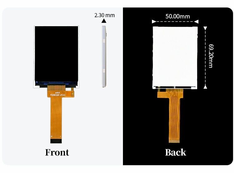 Polcd 작은 LCD 2.8 인치 240x320 높은 밝기 900 nit IPS LCD 모듈 디스플레이 2.8' 산업 TFT