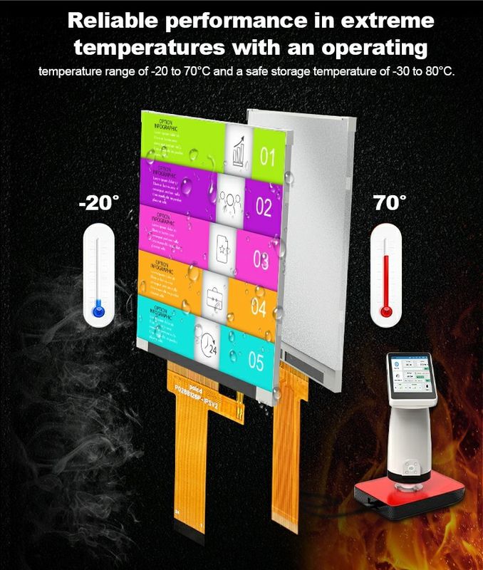 Polcd 작은 LCD 2.8 인치 240x320 높은 밝기 900 nit IPS LCD 모듈 디스플레이 2.8' 산업 TFT