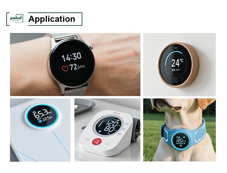 Polcd 작은 크기의 둥근 LCD 화면 4인치 720x720 픽셀 4선 MIPI 인터페이스 풀 컬러 디스플레이