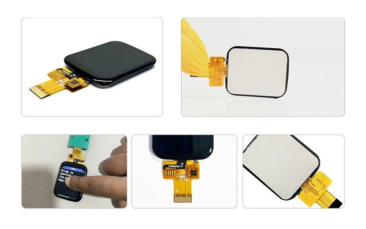 Polcd 1.69 인치 TFT 다 전기 용량 터치스크린 4 선 SPI 240x280 IPS Lcd