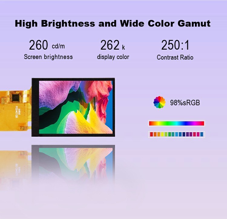 Polcd TFT 2.4인치 Spi 인터페이스 LCD 240*320 RGB 컬러 터치 스크린 ST7789V 16핀 2.4 TFT 디스플레이