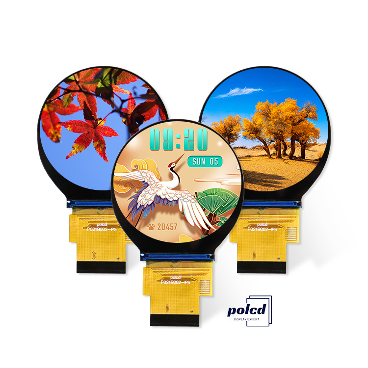 Polcd 맞춤형 2.1인치 IPS TFT 원형 LCD 디스플레이 모듈 (SPI RGB 인터페이스)
