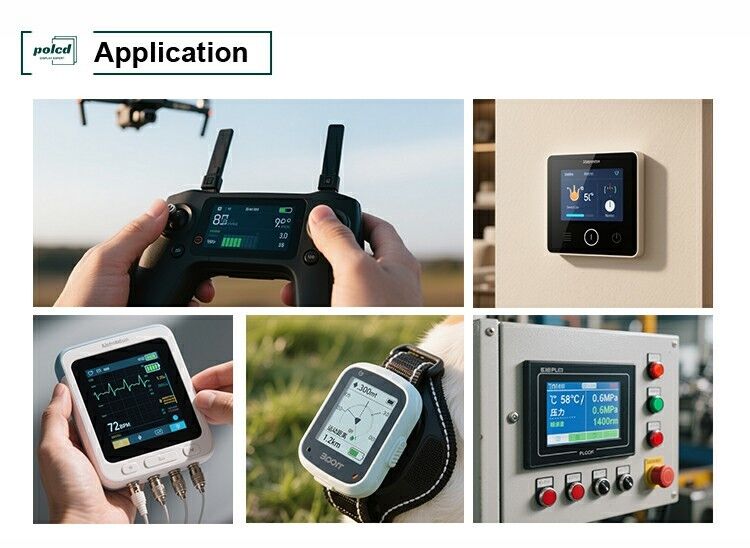 Polcd 블랙 320*240 RGB TFT 디스플레이 18 비트 고 밝기 2.31 인치 LCD 패널