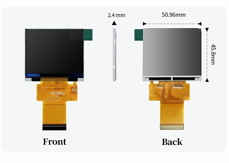 2.31 인치 320x240 LCD 디스플레이 RGB 18 비트 35.06 밀리미터